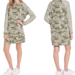 Rails Georgia Sweatshirt Dress in Camo